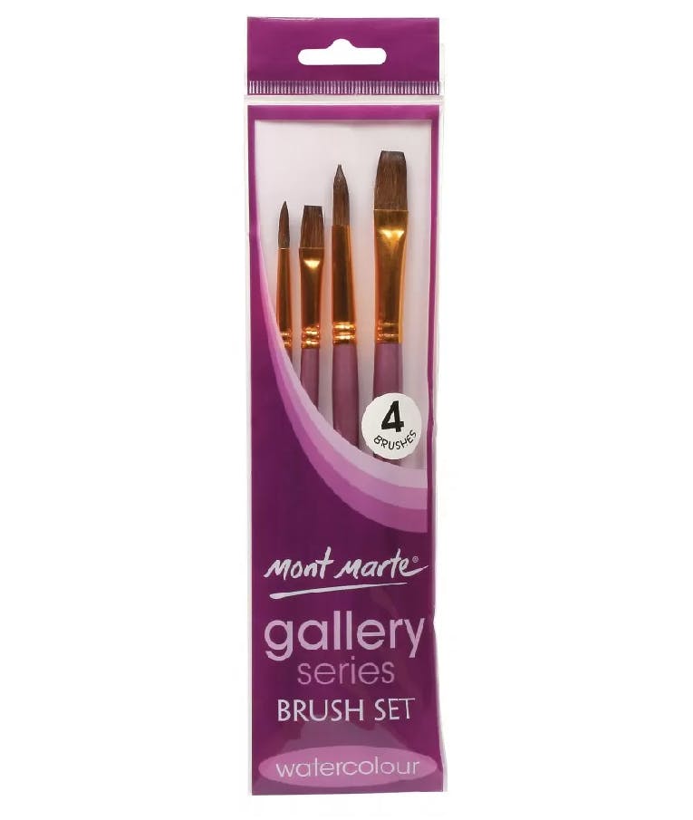  Gallery Πινέλα Ακουαρέλας Σετ των 4τμχ Brushes Watercolour Set of 4pcs BMHS0028 V05