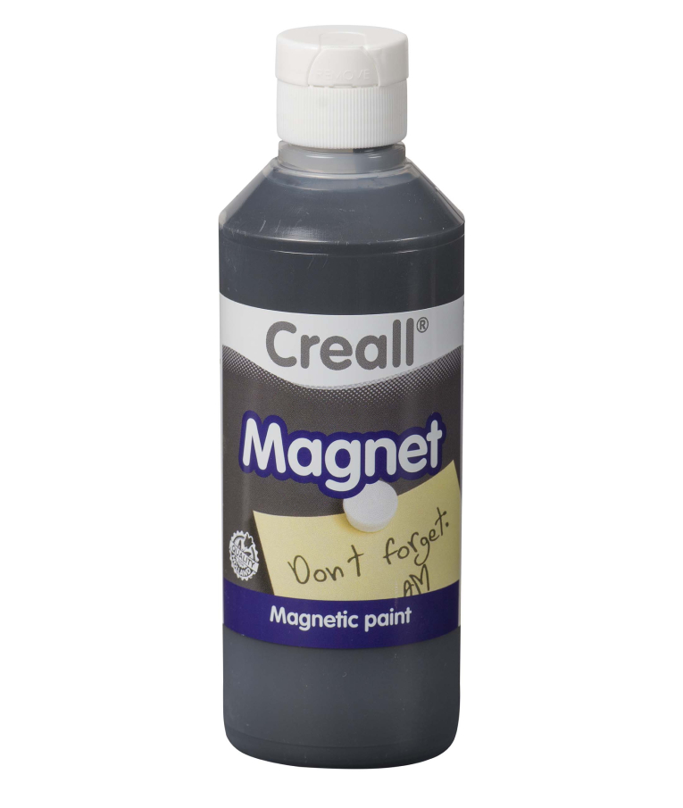 CREALL - Creall Magnet  Τεμπερά Ακρυλική Μαύρη με Ρινίσματα Σιδήρου - Magnetic Paint 250ml Black 0.92.079