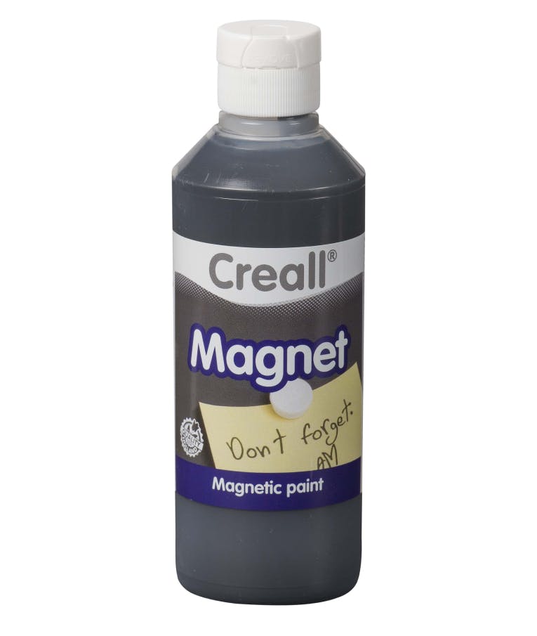 Creall Magnet  Τεμπερά Ακρυλική Μαύρη με Ρινίσματα Σιδήρου - Magnetic Paint 250ml Black 0.92.079