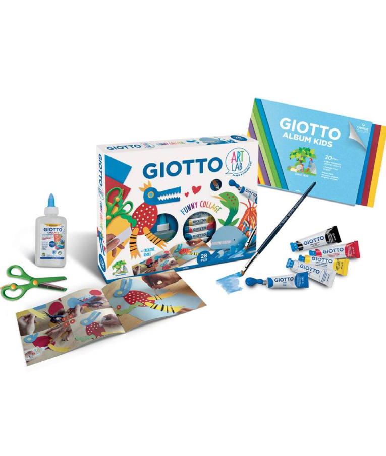 Giotto Κολάζ Σετ Δημιουργίας Art Lab Funny Collage για 8+ Ετών 28 τεμαχίων για 8+ Ετών 581500