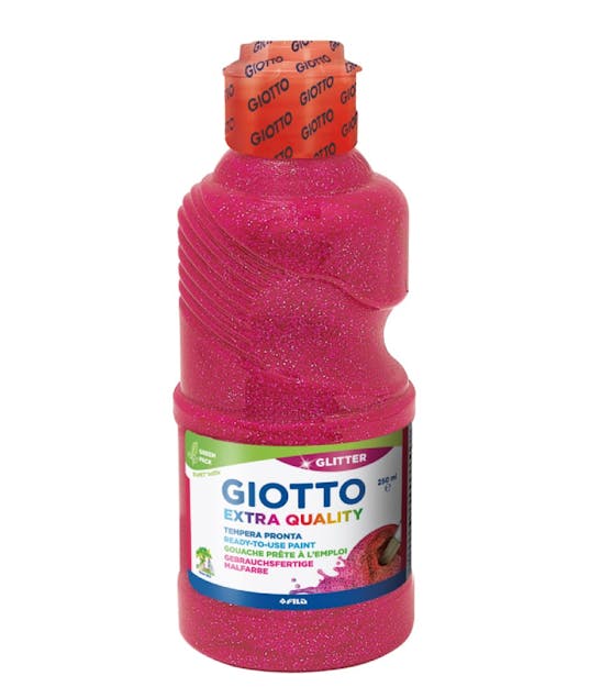 GIOTTO - Giotto Σχολική Τέμπερα Νερού Magenta με Glitter  School Paint 250ml  531203