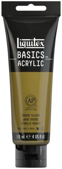 LIQUITEX - Liquitex Basics Acrylic Tempera 118ml Bronze Yellow Permanent 530 Ακρυλική Τέμπερα 118ml σε Σωληνάριο LB119530