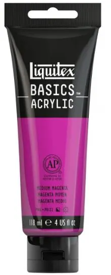 LIQUITEX - Liquitex Basics Acrylic Tempera 118ml Magenta Medium 8870047  500 Ακρυλική Τέμπερα 118ml σε Σωληνάριο LB119500