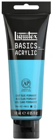 LIQUITEX - Liquitex Basics Acrylic Tempera 118ml Light Blue Permament 8870051 770 Ακρυλική Τέμπερα 118ml σε Σωληνάριο LB119770