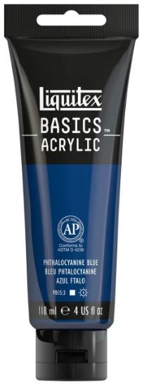  Basics Acrylic Tempera 118ml Phthalocyanine Blue Permanent 316 Ακρυλική Τέμπερα 118ml σε Σωληνάριο  LB119316