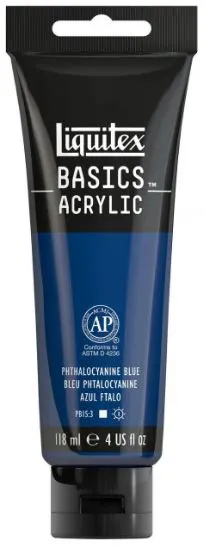 LIQUITEX - Liquitex Basics Acrylic Tempera 118ml Phthalocyanine Blue Permanent 316 Ακρυλική Τέμπερα 118ml σε Σωληνάριο  LB119316