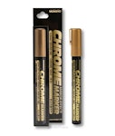 Mungyo Μαρκαδόρος Χρωμίου Χρυσός Marker Chrome Gold με Στρογγυλή Μύτη 4.5mm MUO45RN