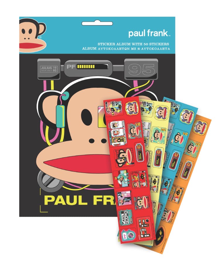 Αυτοκόλλημα Sticker Album  & 50 stickers PAUL FRANK 775-28291 bmu