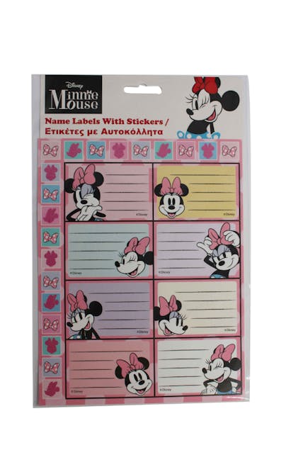 GIM - Αυτοκόλλητες Ετικέτες Disney Minnie Mouse 2x8 16τεμ 773-14449