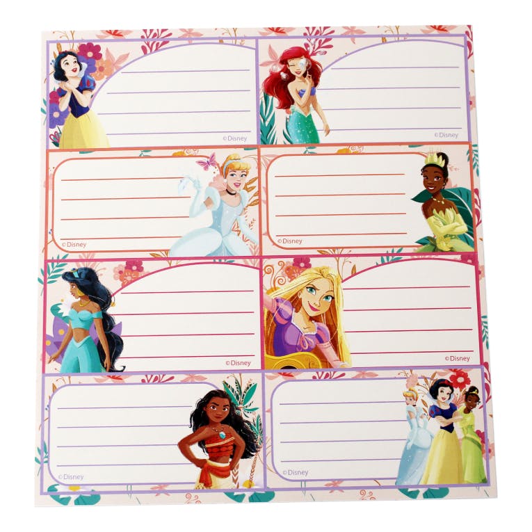 GIM - Gim Σχολικές Ετικέτες - Name Labels Princess Disney Σετ 16τμχ 771-16346