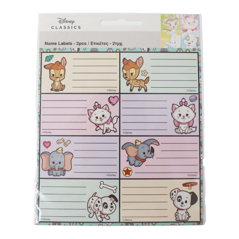 GIM - Gim Σχολικές Ετικέτες - Name Labels Animals Disney Σετ 16τμχ 772-14846