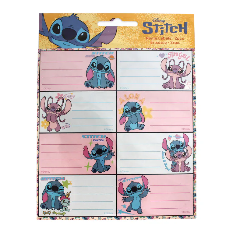 GIM - STITCH Σχολικές Ετικέτες - Name Labels Σετ 16τμχ 771-30246