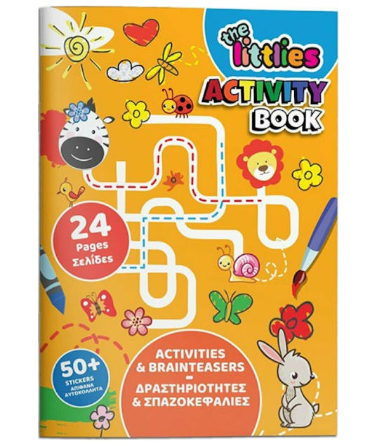 THE LITTLES - The Littles Βιβλίο Δραστηριοτήτων Σπαζοκεφαλιές Number and Shapes  με 50+ Αυτοκόλλητα Ηλικία 3+