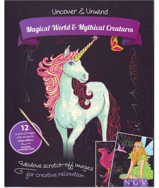 BRAINFOOD - Scratch And Relax: MAGICAL WORLD & MYTHICAL CREATURES  Ηλικία 7+ Εκδόσεις Brainfood