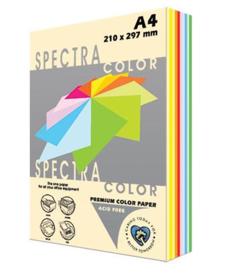 Spectra Color Χαρτί Εκτύπωσης A4 80gr/m² 250 φύλλα Πολύχρωμο 10 χρώματα 800901
