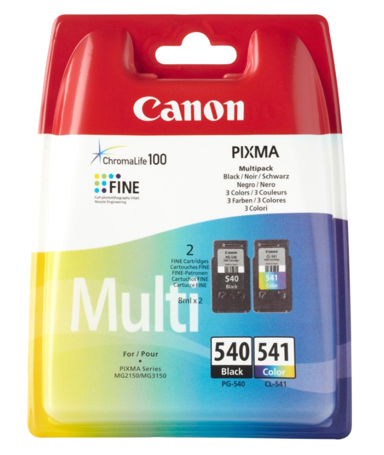 CANON - Canon Μελάνι Pixma Inkjet PG-540 Black - CL 541 Color (5225B006)  (CANPG-540MPK)