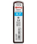 Rotring HI-POLYMER LEADS 12 Μύτες Μολυβιού Tikky Πάχους 0.7mm Τύπου B S0312680