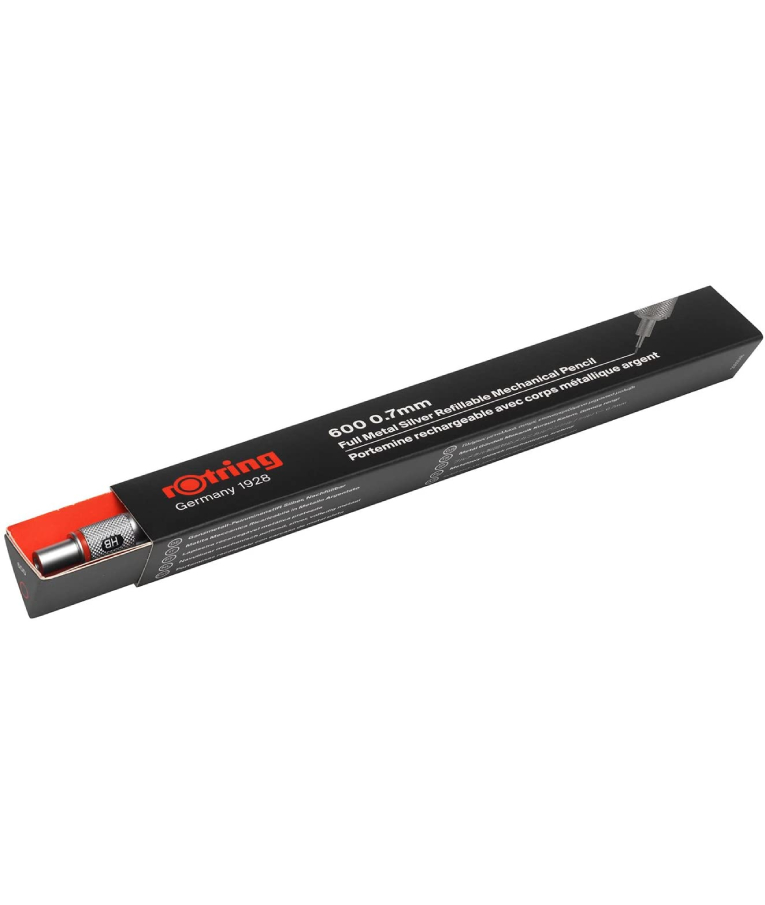 ROTRING - Rotring Silver 600 Μηχανικό Μολύβι 0.7mm σε Ασημί Χρώμα με Μεταλλικό Σώμα Εξάγωνο 1904444