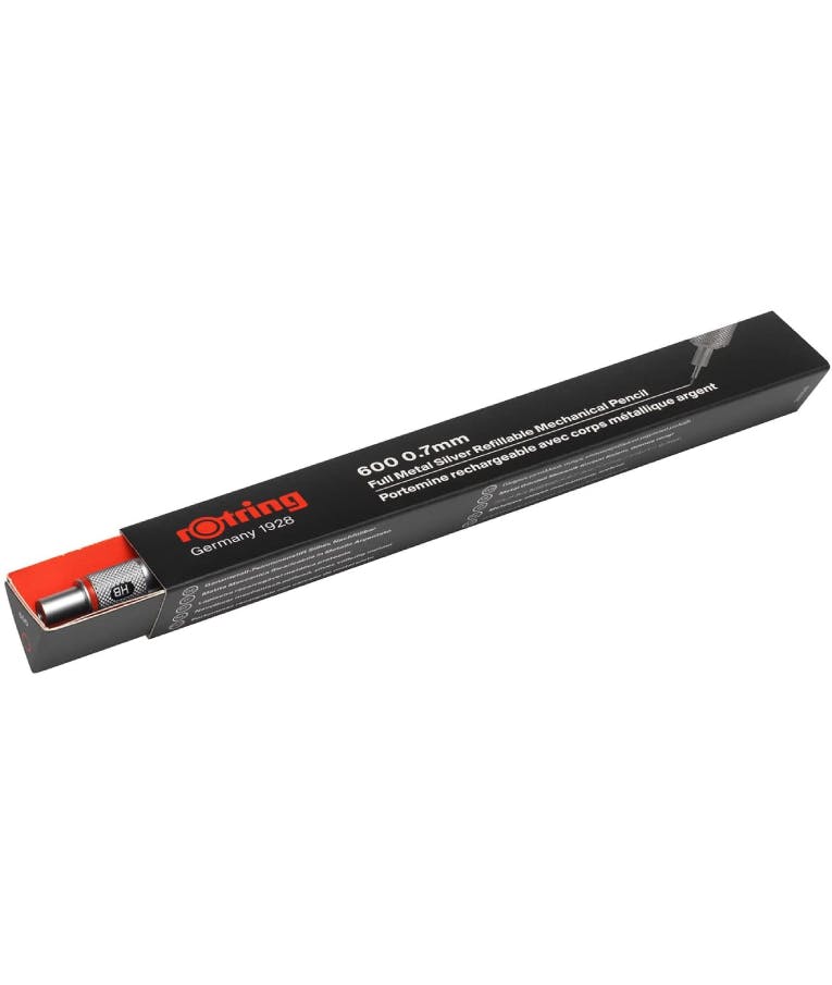 ROTRING - Rotring Silver 600 Μηχανικό Μολύβι 0.7mm σε Ασημί Χρώμα με Μεταλλικό Σώμα Εξάγωνο 1904444