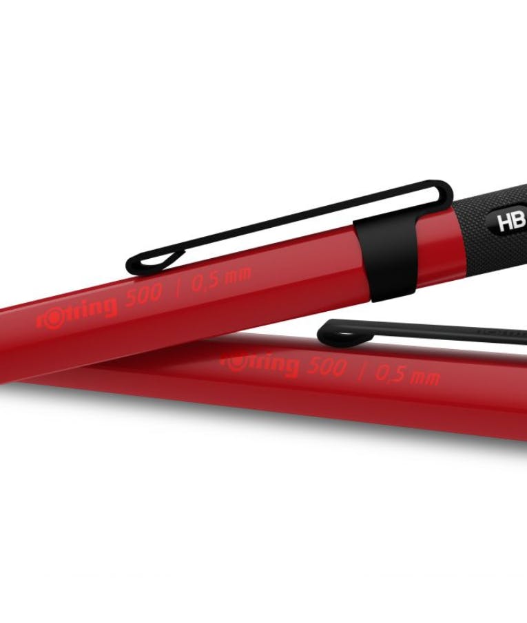 ROTRING - Rotring Red 500 Μηχανικό Μολύβι 0.5 mm σε Κόκκινο Χρώμα με  Πλαστικό Σώμα Εξάγωνο 2164107