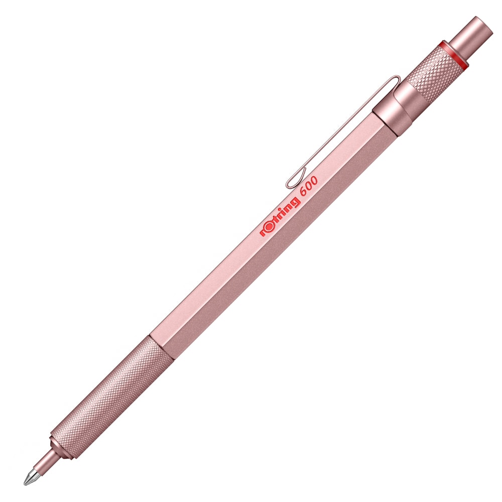 ROTRING - Rotring ROSE GOLD Ballpoint Pen 600 Ροζέ Χρώμα με Μεταλλικό Σώμα Εξάγωνο 2114269