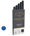 Parker Ανταλλακτικό Πένας Μπλε Quink Ink Blue Σετ 5τεμ Fountain Pen 1950403