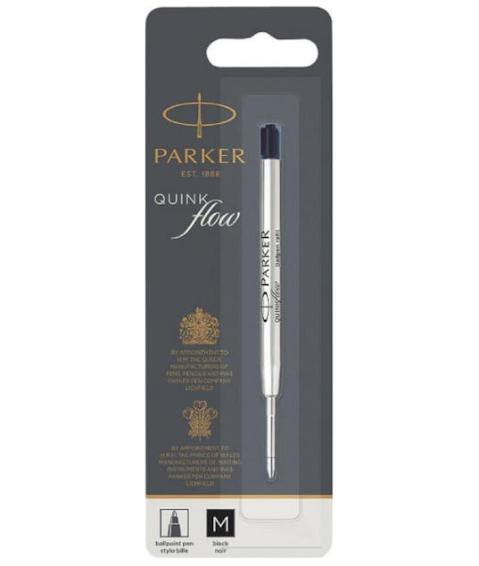 PARKER - Parker Quinkflow Ανταλλακτικό Μελάνι για Στυλό σε Μαύρο χρώμα Ballpoint Medium 1.0 Bp (Blister) 1181.2311.53  1950369
