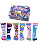 United Odd Socks 6 Cork Popping OddSocks - LET’S BRUNCH - Party - Lunch Themed Γυναικείες Κάλτσες Σετ 6 τεμ EUR 37-42 BRUNCH