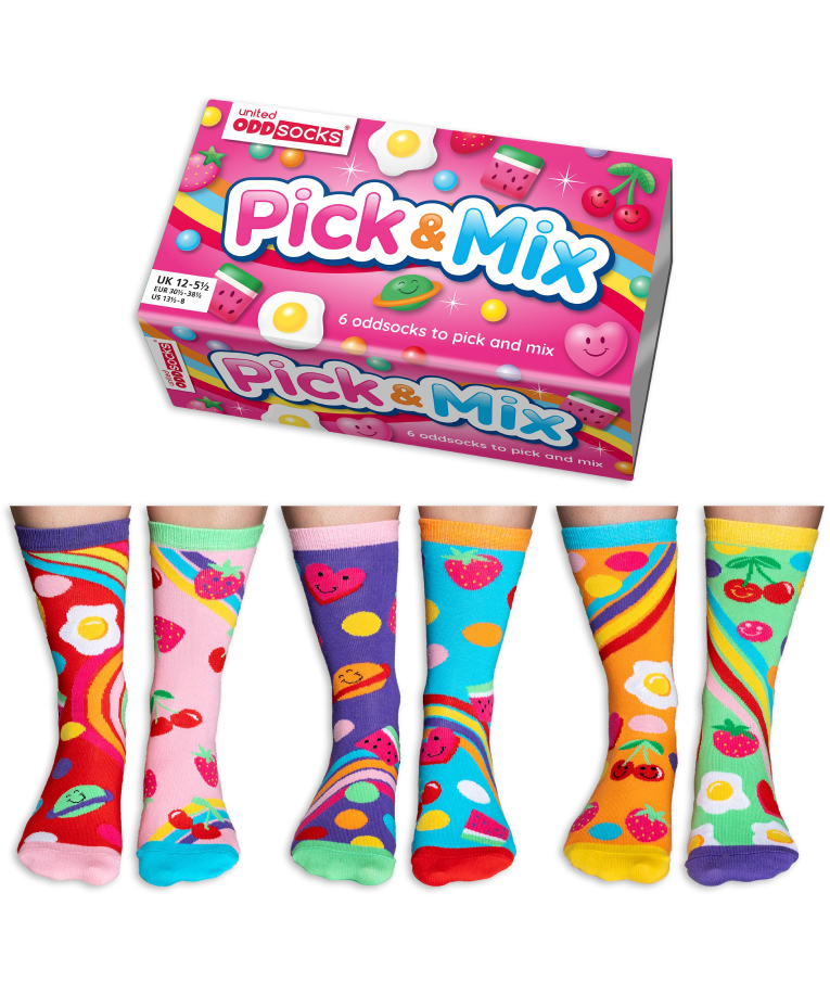  6 OddSocks to Pick N Mix - Pick N Mix - Sweetie Themed Κάλτσες Σετ 6 τεμ EUR 30.5-38.5 PICK