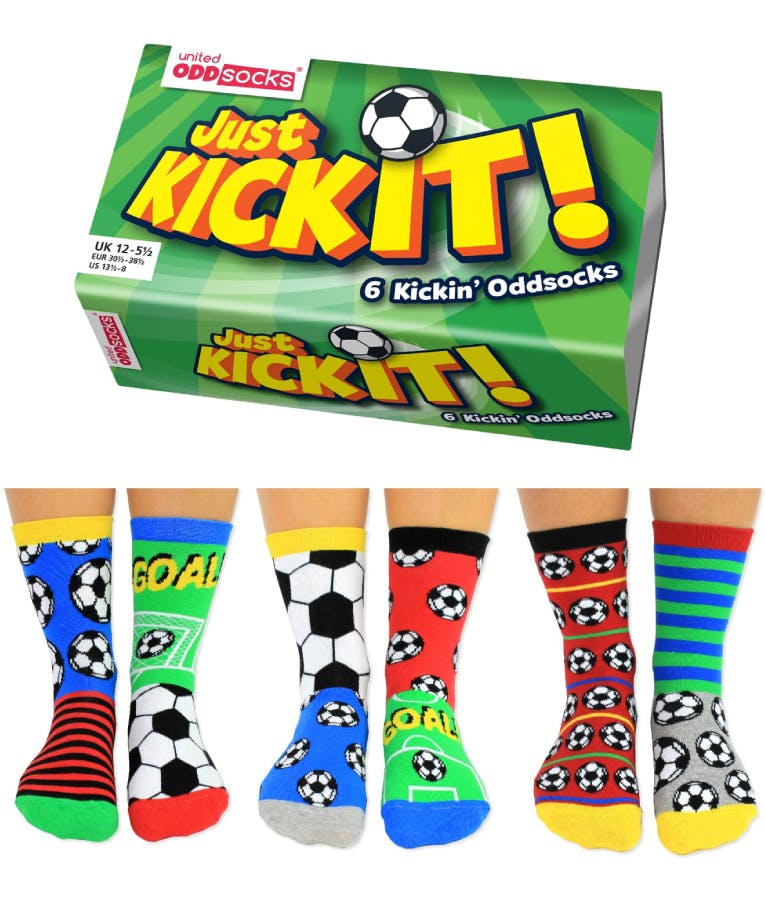  6 Kinkin' OddSocks - KICK IT - Football Themed Κάλτσες Σετ 6 τεμ EUR 30.5-38.5 KICK