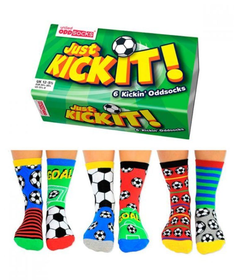  6 Kinkin' OddSocks - KICK IT - Football Themed Κάλτσες Σετ 6 τεμ EUR 30.5-38.5 KICK