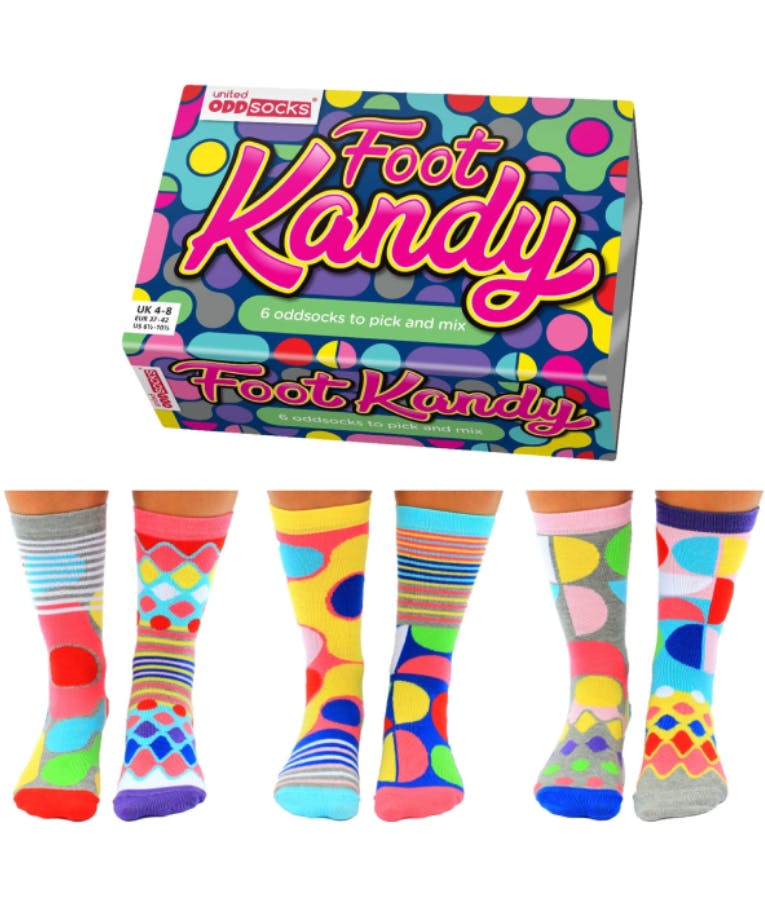  6 OddSocks to Pick and Mix - FOOT KANDY - Κάλτσες Σετ 6 τεμ EUR 37-42 KANDY