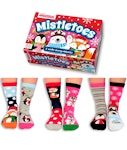 United Odd Socks 6 Winter - Loving OddSocks - MISTLETOES- Christmas Themed Κάλτσες Σετ 6 τεμ EUR 37-42  MISTLE