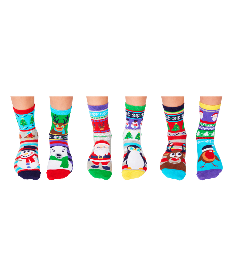 UNITED ODD SOCKS - United Odd Socks A Holly Jolly Christmass - oddsocks to mix and mismatch Κάλτσες Σετ 3 τεμ EUR 30.5-39 JOLLY