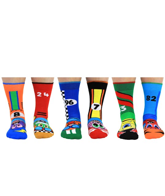 UNITED ODD SOCKS - United Odd Socks THE PETROL HEADS - 6 classic oddsocks to mix and mismatch Κάλτσες Σετ 6 τεμ EUR 39-46