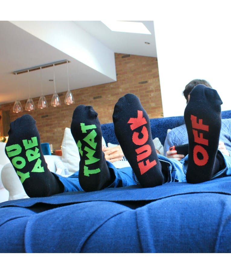 UNITED ODD SOCKS - United Odd Socks SOCKNEY SPANIEL SWEARY SOCKS - 3 pairs of sweary socks Κάλτσες Σετ 3 ζευγαριών τεμ EUR 39-46
