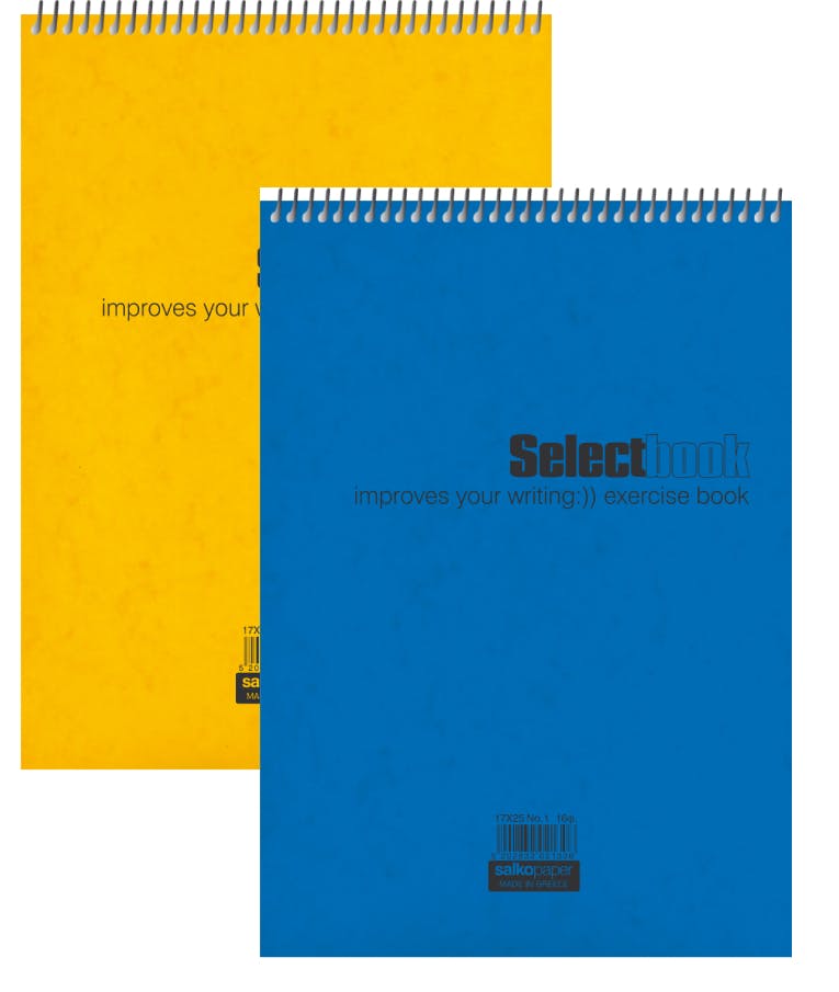 Salko Paper Μπλοκ Σημειώσεων Πάνω Σπιράλ Ριγέ 60 Φύλλα Α4 2 Θεμάτων (Διάφορα Χρώματα) 2345